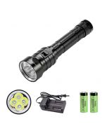 4L2 LED diving flashlight 26650 IPX8 waterproof underwater light 3 modes fishing flashlight