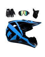 AM DH Children's Youth Anti-fall Unisex Off-Road MX DOT Helmet Riding Helmet With Sunglasses Gloves Dust Cover