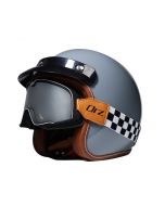 Retro ORZ Four Seasons Motorcycle Half Helmet Certified Bicycle Motorcycle 3/4 Helmet