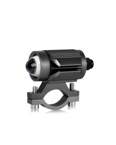Tri-model Motorcycle LED Headlight w/ Mini Projector Lens Car ATV Driving Foglight Auxiliary Spotlight