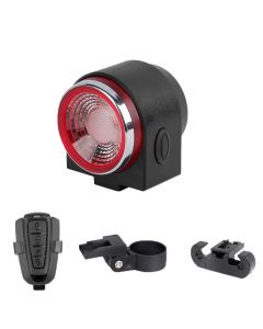 USB rechargeable wireless remote control bicycle tail light alarm bell automatic brake induction tail light