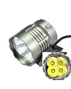 JS-808 4T6 4*CREE XM-L T6 4500-Lumen 3 Modes LED Bicycle Front Light With 6x18650 Battery Pack And charger