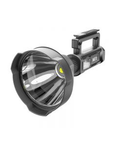Portable 70 Flashlight USB Rechargeable Searchlight Waterproof Spotlight with Bracket