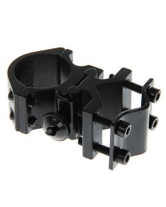 2.75" Practical Metal Flashlight Mount Holder Clamp with A Installation Tool for Bicycl (Black)