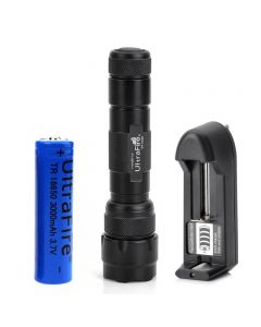 UltraFire WF-502B 3.7V R5 WC LED 5-mode Flashlight With Charger + Battery (1*18650) 