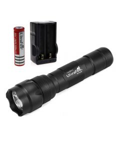 Ultrafire 502B U2 1300LM 5-Mode LED Flashlight With 1*18650 Battery and Charger