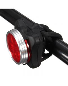 HJ-030 3 LED 4 Modes USB Charging ZECTO DRIVE LED Light Combo Waterproof  White/Red Bike Front light