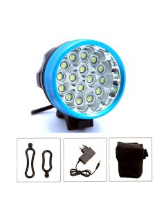 16T6 New 16 LED 24000LM 16*T6 LED Bicycle Light Cycling Bike Headlight Headlamp Head Lamp + Battery Pack +Charger