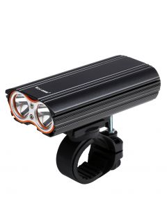 Biking MAX 2000LM Bike Light 2T6 LED Headlight Built-in 6000mAh Rechargeable Battery + 2 Handlebar Mount Bicycle Light