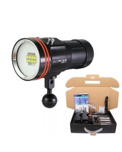 ARCHON W42V-II D36V-II Underwater Photographing Lights Max 6000lm Warm White light UV light red light blue light Diving Torch +4x18650+Charger