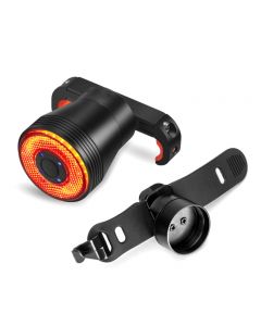 Lightmalls Q5 double bracket bicycle tail light IPx6 intelligent automatic brake sensor light