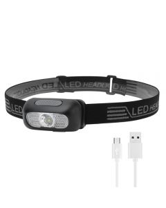 Boruit B7 Mini Headlamp LED USB Rechargeable Night Fishing Waterproof Night Running Headlamp
