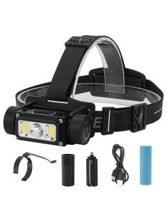 Boruit B40 1200LM LED Head Flashlight L2 COB LED Headlamp Water proof Camping Fishing Led Head Lamp USB TYPE-C charging port