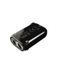 Nitecore TINI2 SS Mini Keychain Light Stainless Steel Version EDC USB-C Rechargeable Flashlight LED Key Light, with Li-ion Battery