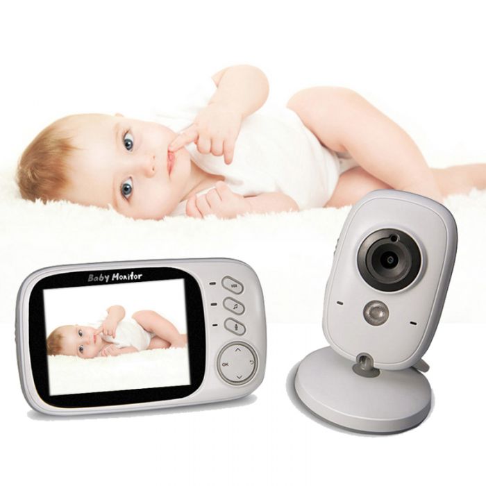 2" Baby Monitor 2.4GHz Color LCD Audio Talk Night Vision Wireless Digital Video 