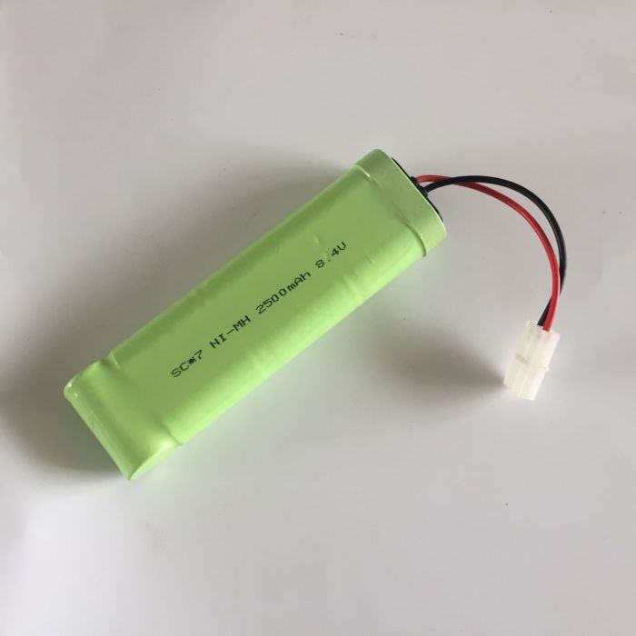 8.4V SC*7 Ni-MH 2500mAh RC White Plug Battery Pack
